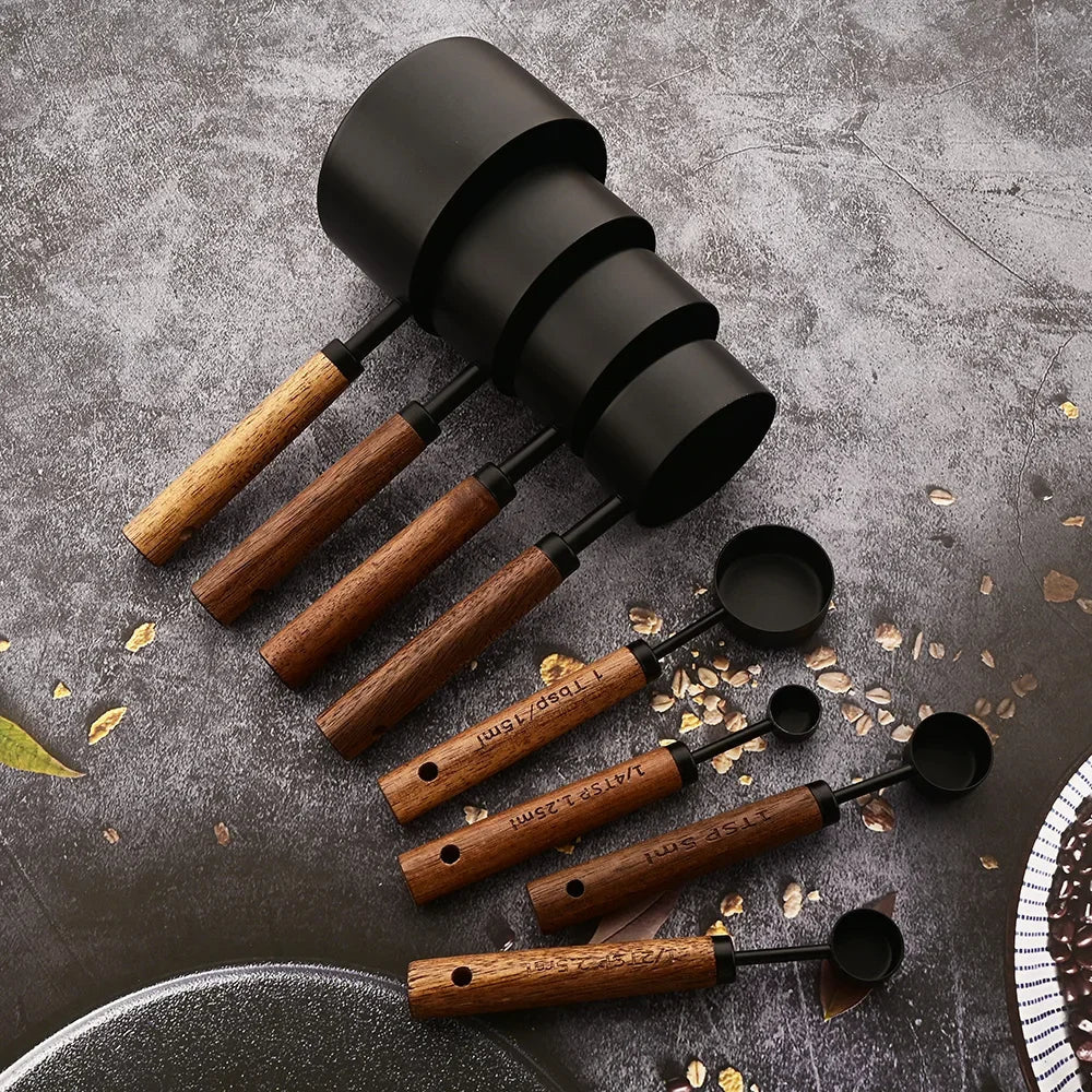 Alden Wood Handle Measuring Spoons