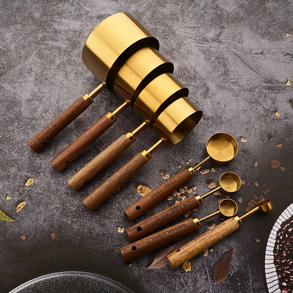 Alden Wood Handle Measuring Spoons