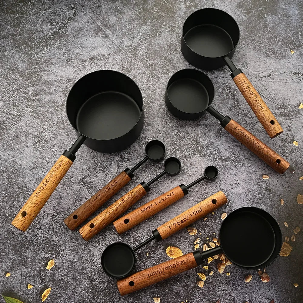 Alden Wood Handle Measuring Spoons
