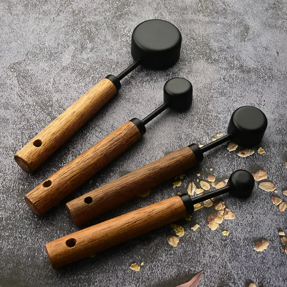 Alden Wood Handle Measuring Spoons