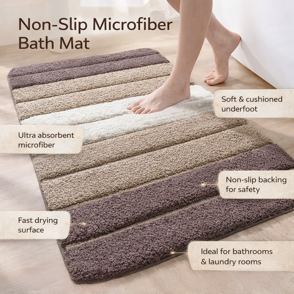 Elara Microfiber Bath Mat