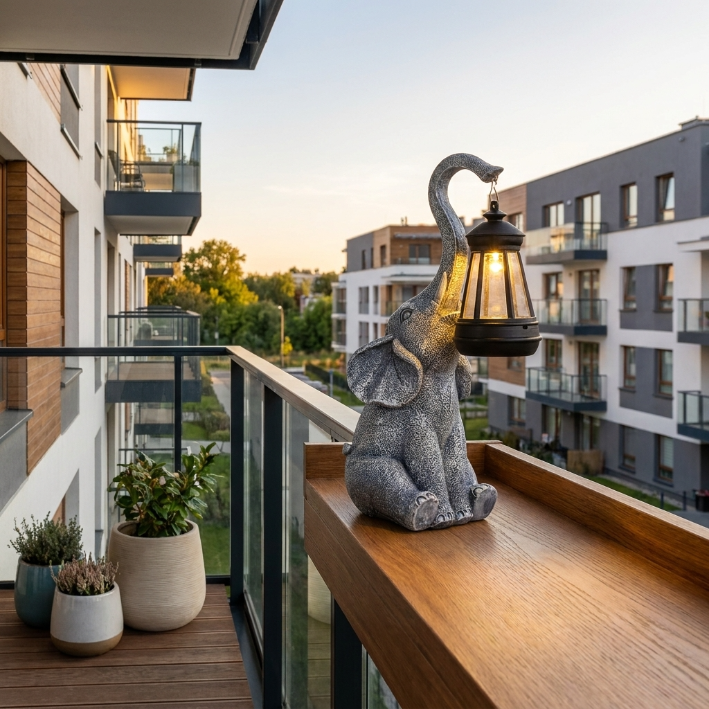 Elephanta | Charming Whimsical Solar LED Garden Lantern Lamp