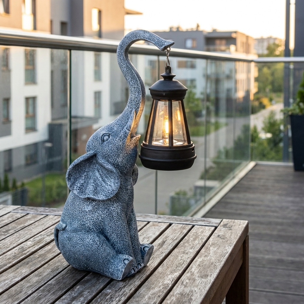 Elephanta | Charming Whimsical Solar LED Garden Lantern Lamp