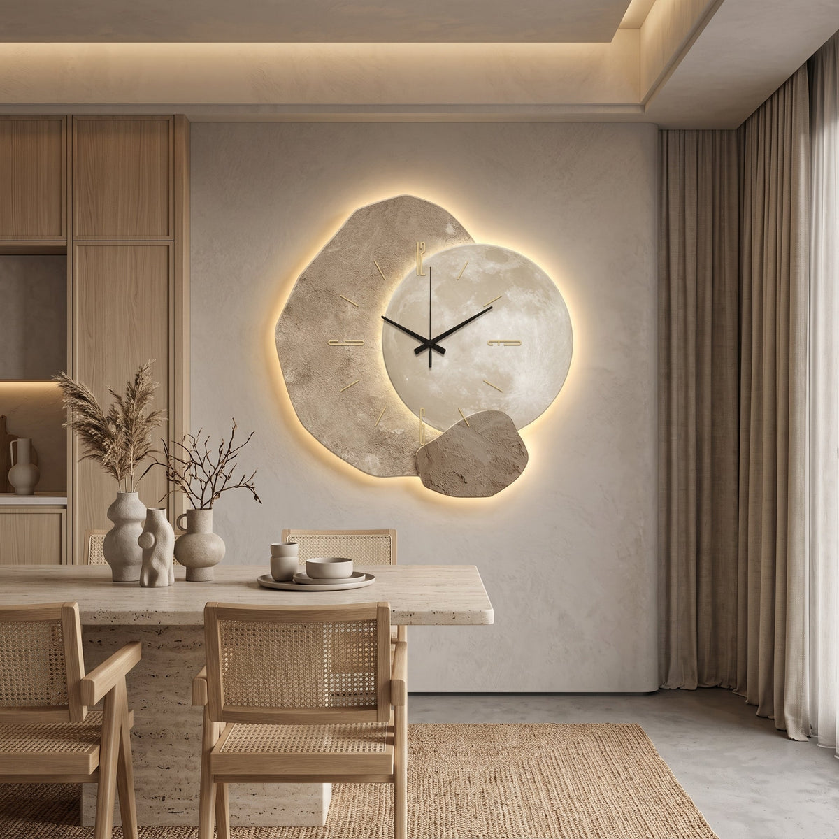 Elias LED Scandinavian Wall Clock