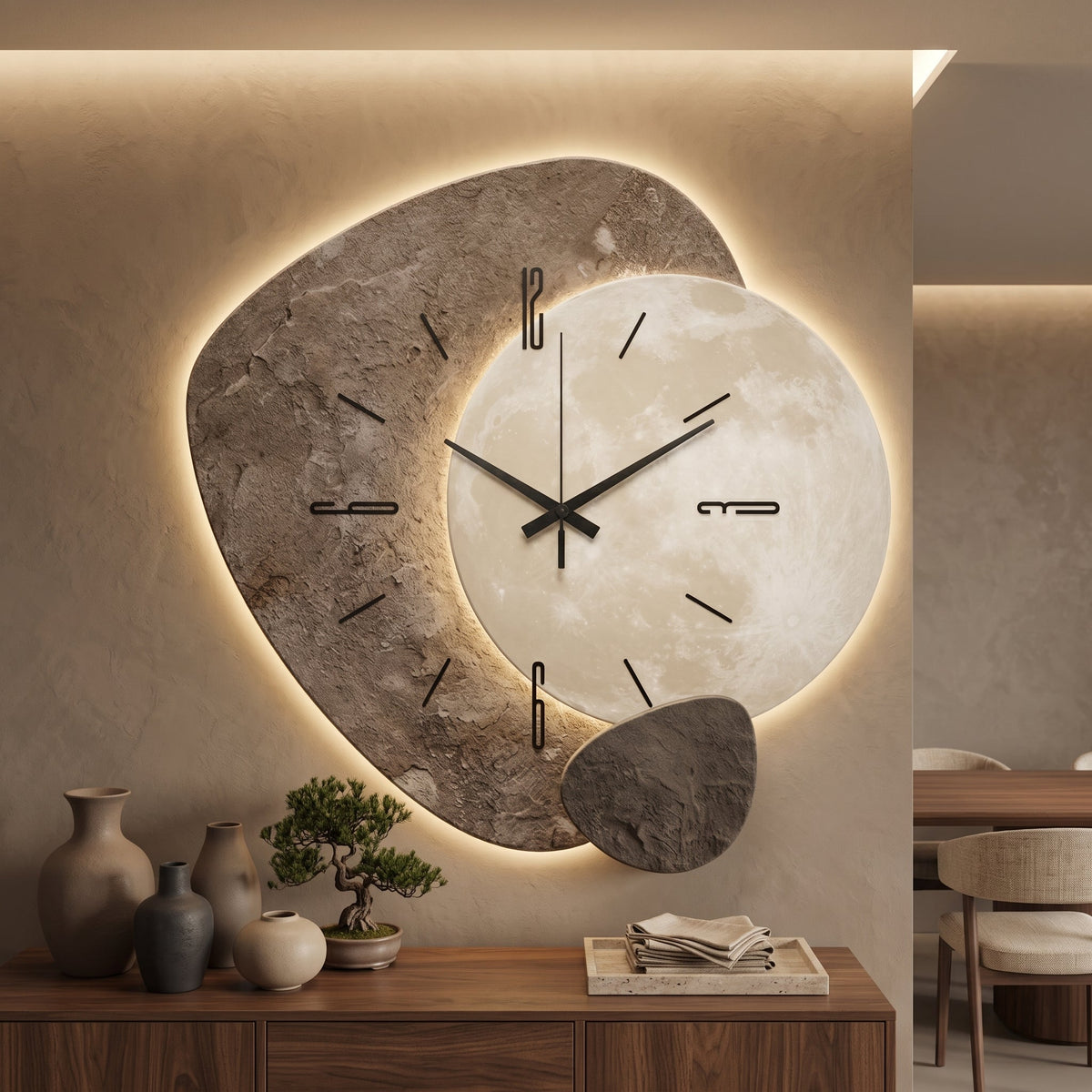 Elias LED Scandinavian Wall Clock