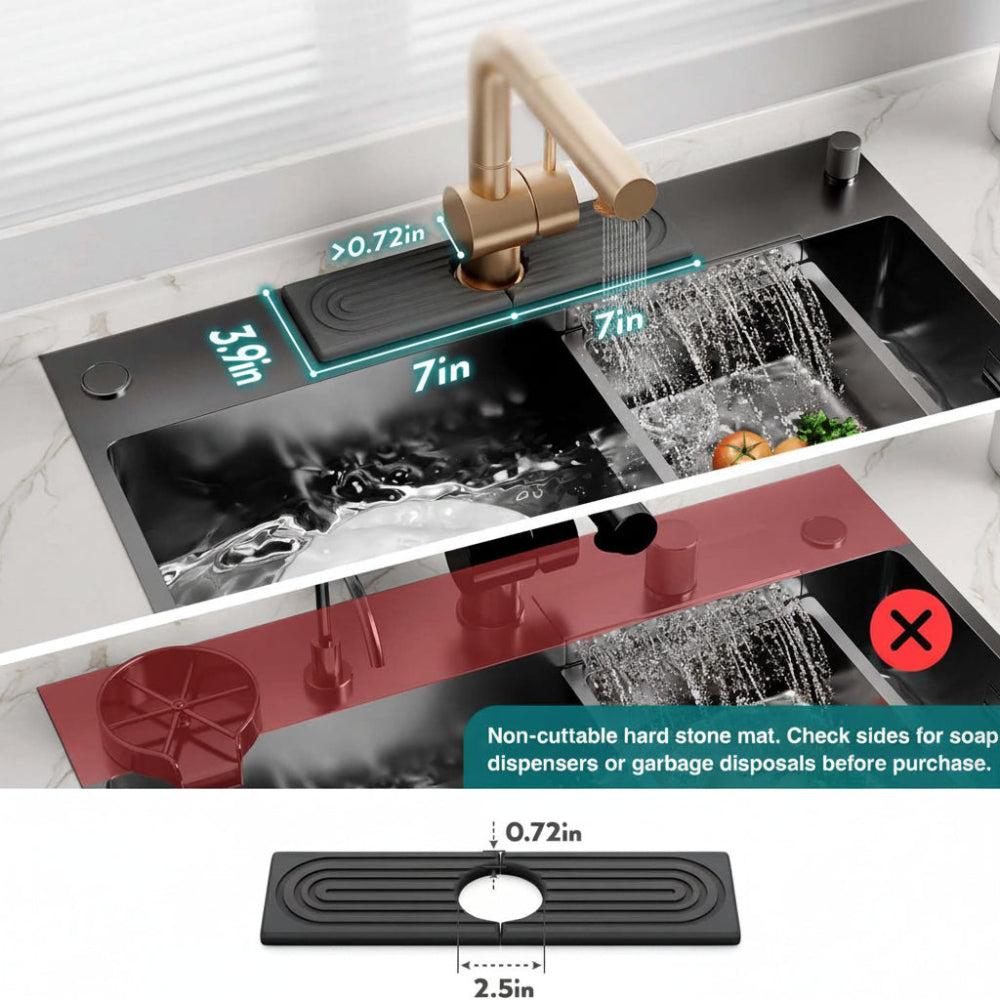 Elora Diatomite Sink Drying Mat