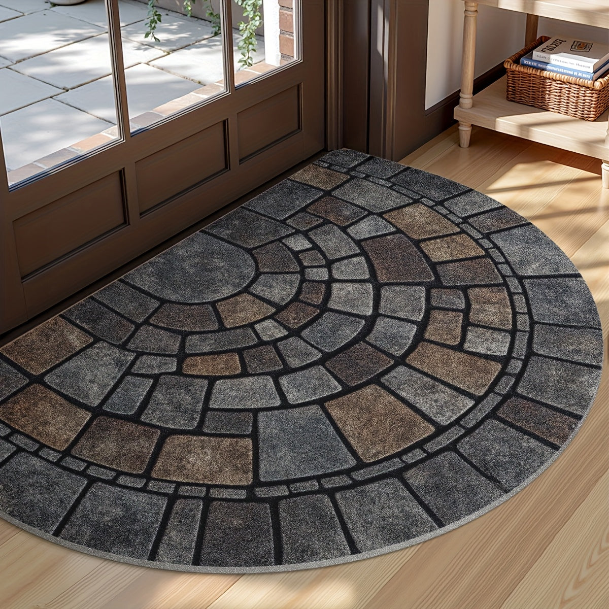 Elora Mosaic Half Moon Door Mat