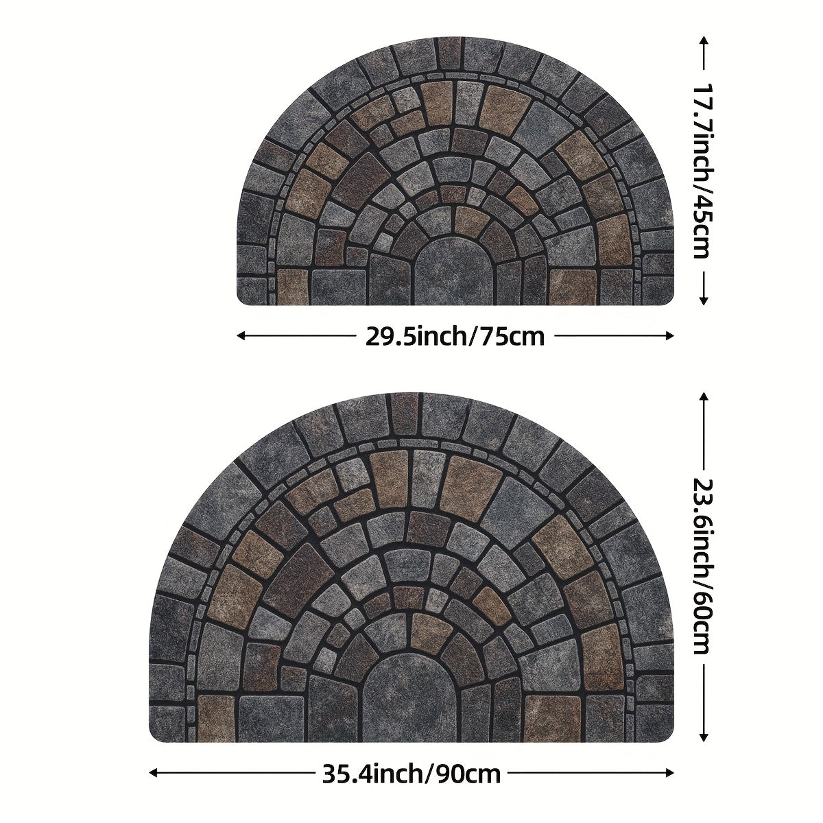 Elora Mosaic Half Moon Door Mat