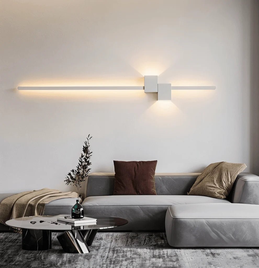 LineaGlow | Minimalist Integrated LED Metal Wall Light with Indirect Lighting