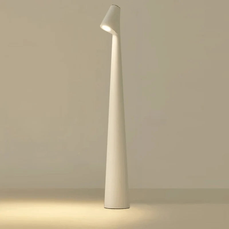 LumaArc | Rechargeable Dimmable Metal LED Table Lamp with USB-C Charging
