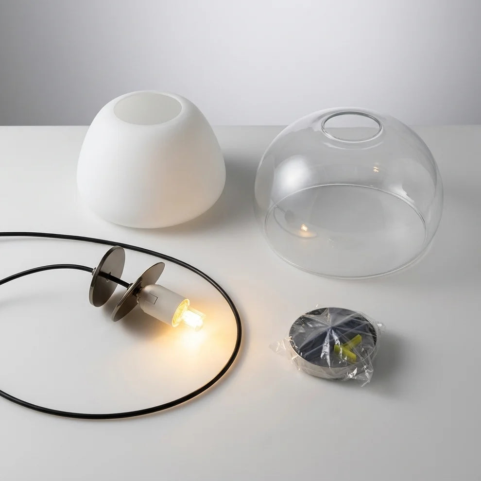 Luminara | Sleek Modern Glass Minimalist Pendant Light Fixture