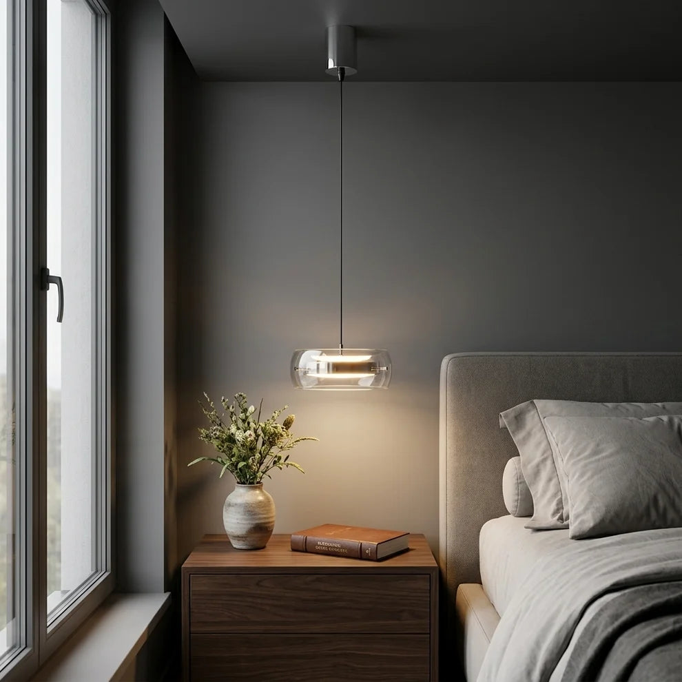 Lunara | Modern Elegant Glass Pendant Light Fixture for Dining Spaces