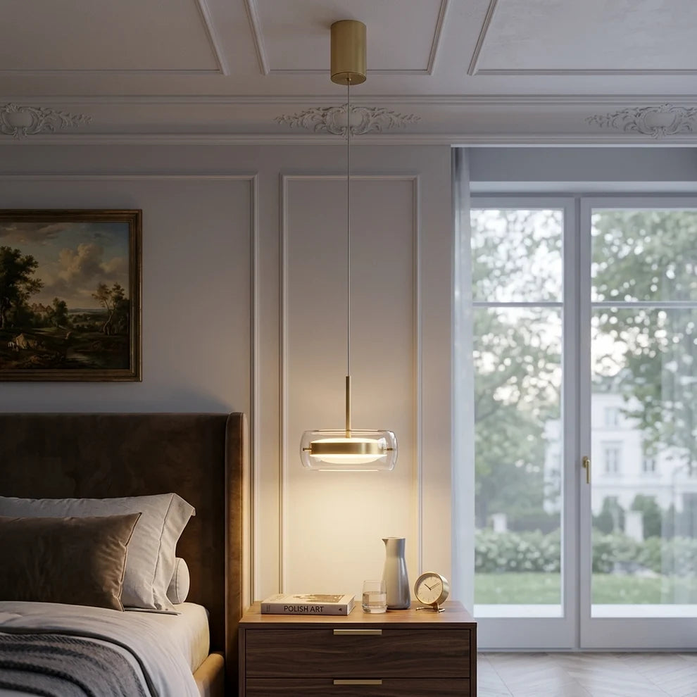 Lunara | Modern Elegant Glass Pendant Light Fixture for Dining Spaces