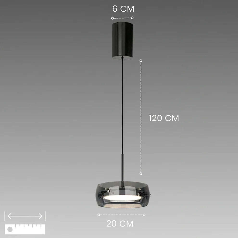 Lunara | Modern Elegant Glass Pendant Light Fixture for Dining Spaces