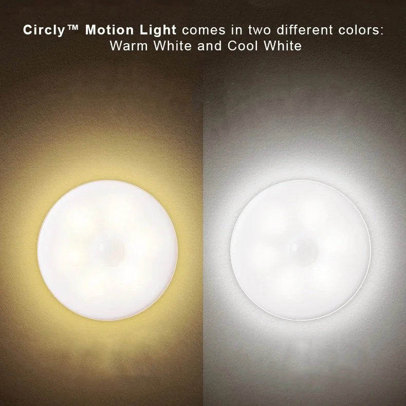 MotionGlow | Round Motion Sensor LED Light with USB or Battery Power
