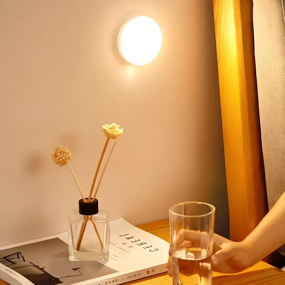 MotionGlow | Round Motion Sensor LED Light with USB or Battery Power