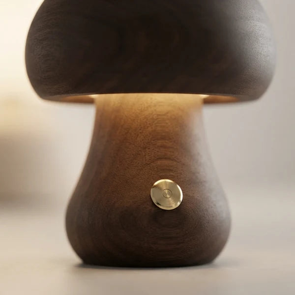 MushLume | Whimsical Playful Wooden LED Night Light