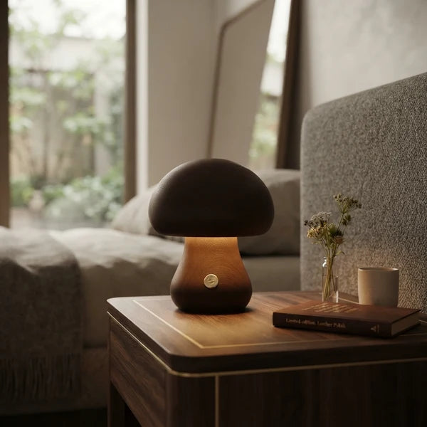 MushLume | Whimsical Playful Wooden LED Night Light
