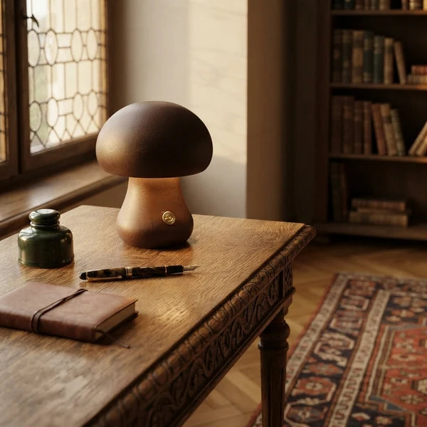 MushLume | Whimsical Playful Wooden LED Night Light