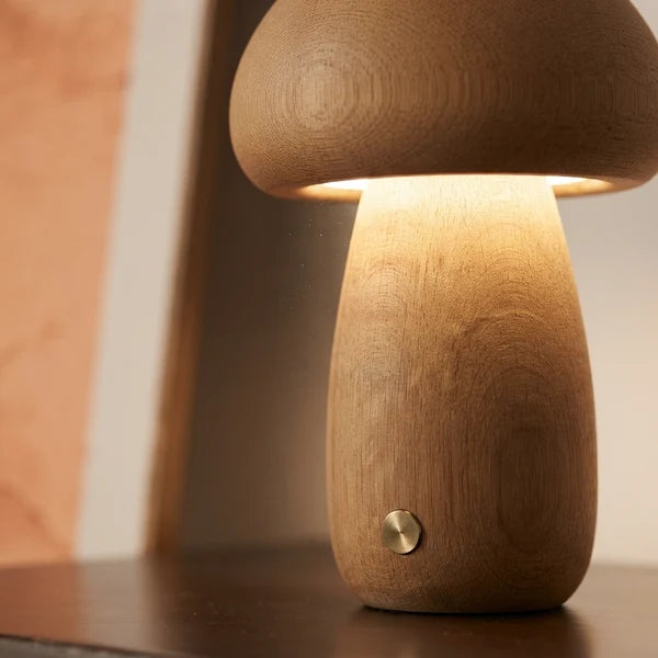 MushLume | Whimsical Playful Wooden LED Night Light