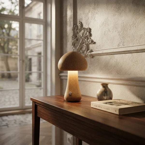 MushLume | Whimsical Playful Wooden LED Night Light