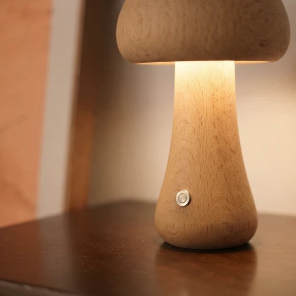 MushLume | Whimsical Playful Wooden LED Night Light