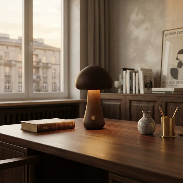 MushLume | Whimsical Playful Wooden LED Night Light