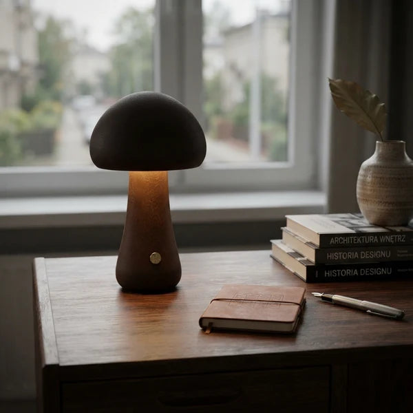 MushLume | Whimsical Playful Wooden LED Night Light