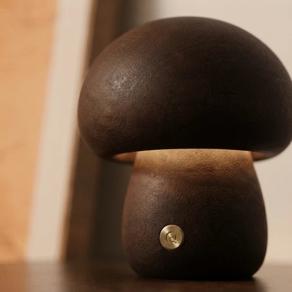MushLume | Whimsical Playful Wooden LED Night Light