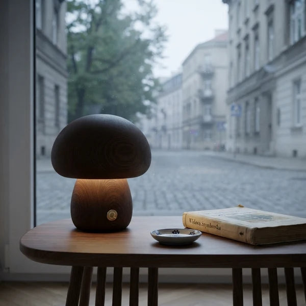 MushLume | Whimsical Playful Wooden LED Night Light