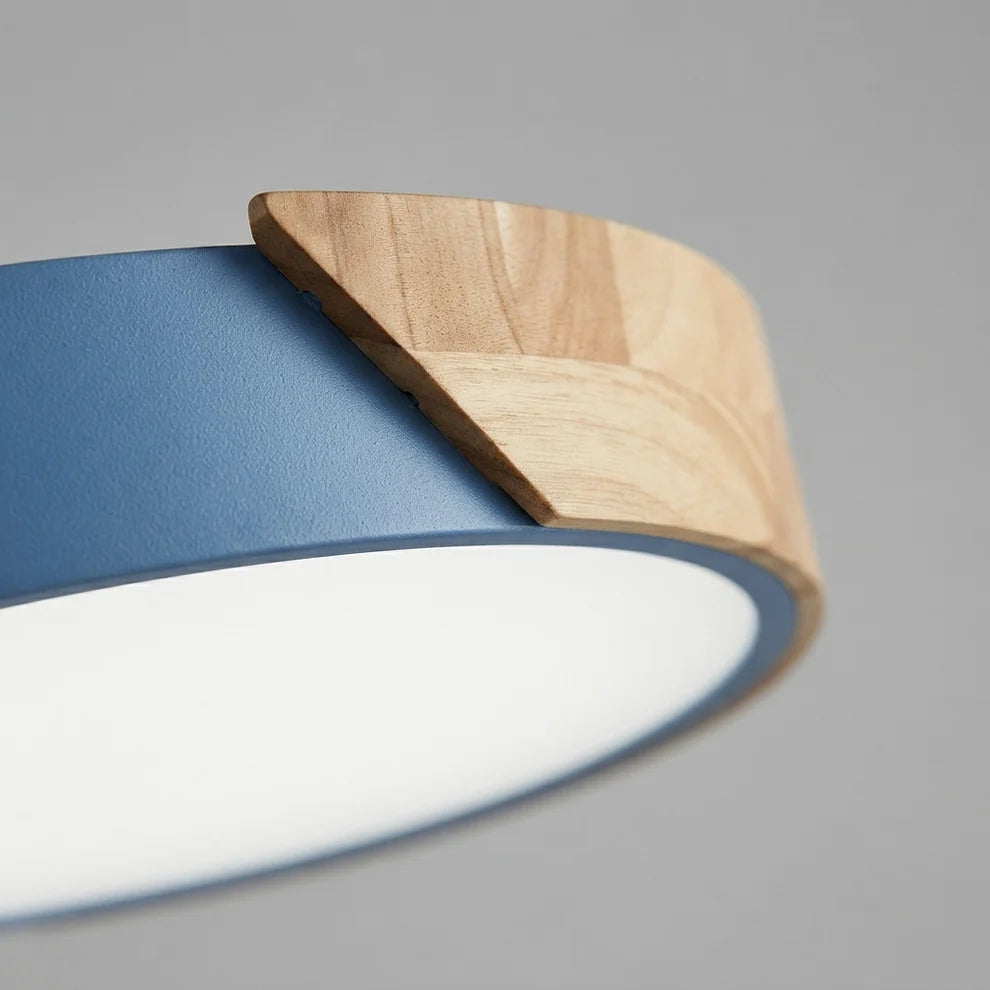 NordicaBeam | Elegant Natural Wood Scandinavian LED Ceiling Light