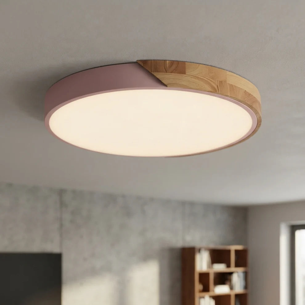 NordicaBeam | Elegant Natural Wood Scandinavian LED Ceiling Light
