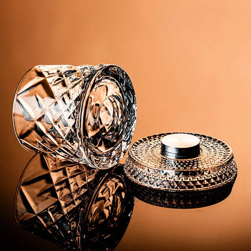 Orion Rotating Crystal Whiskey Glass Set
