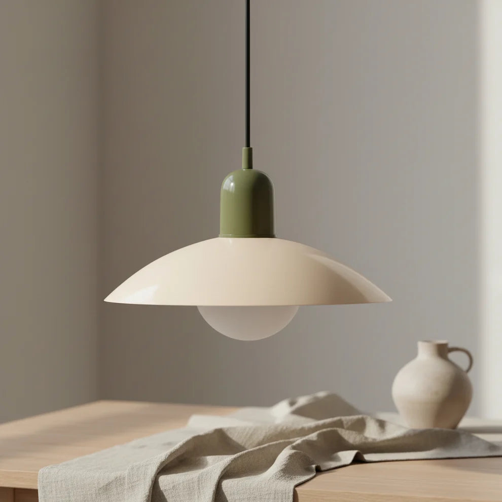 Scandinavian Pendant Light Macaron Metal over Table MacaronGlow