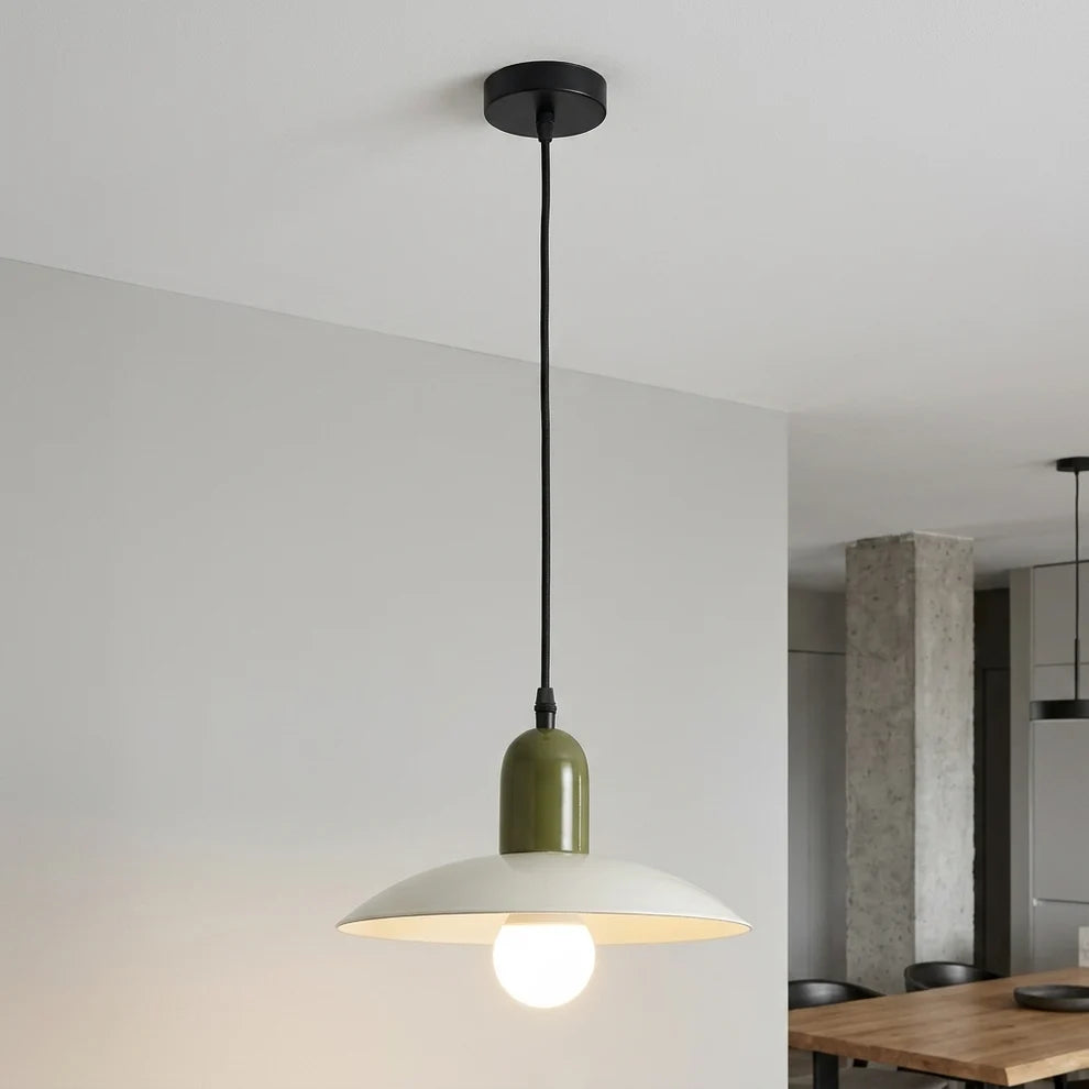 Scandinavian Pendant Light Macaron Metal over Table MacaronGlow