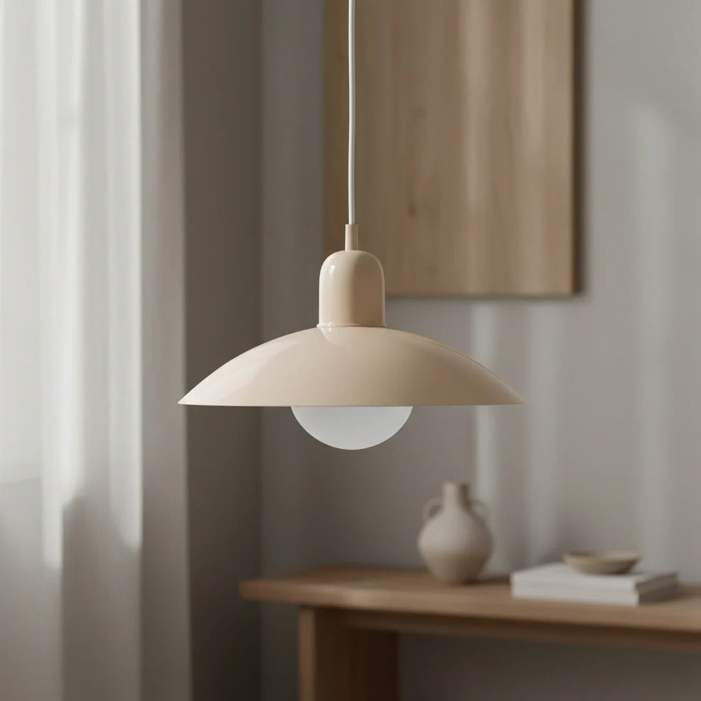 Scandinavian Pendant Light Macaron Metal over Table MacaronGlow