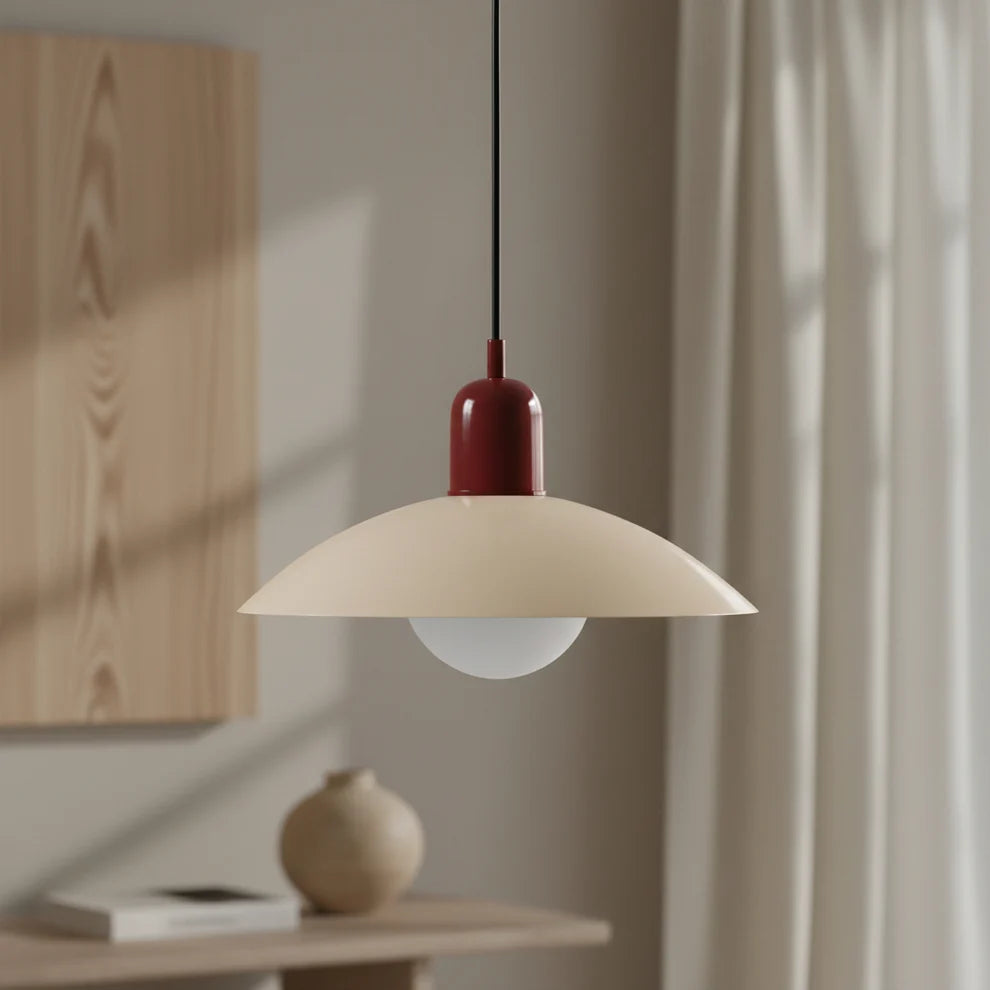 Scandinavian Pendant Light Macaron Metal over Table MacaronGlow