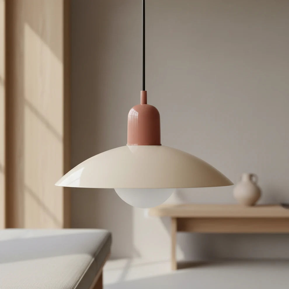 Scandinavian Pendant Light Macaron Metal over Table MacaronGlow