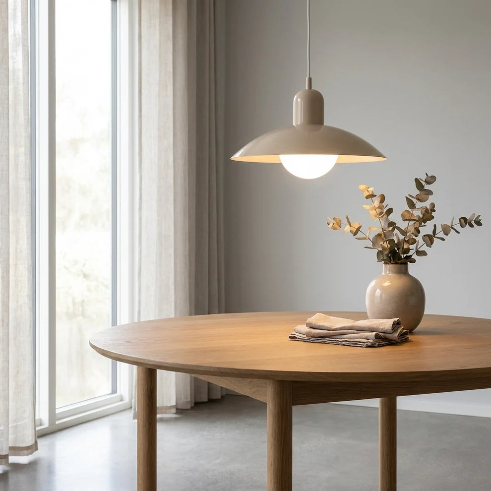 Scandinavian Pendant Light Macaron Metal over Table MacaronGlow
