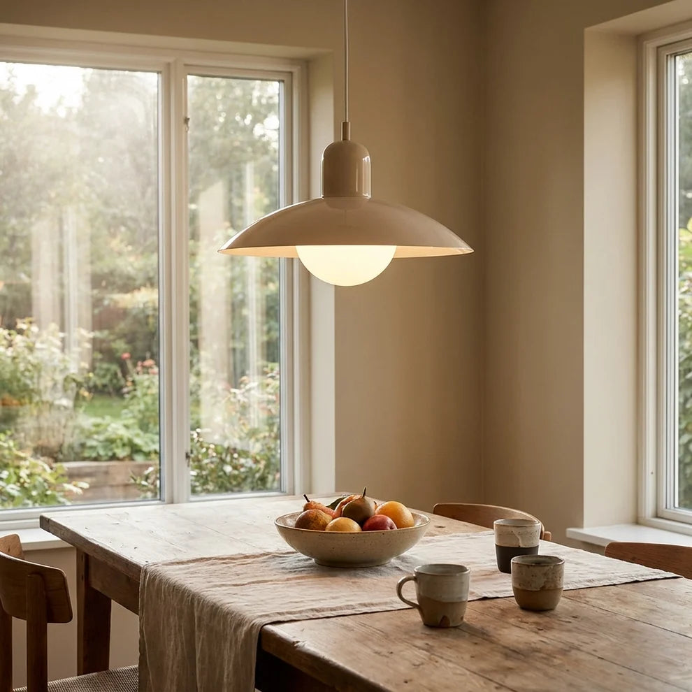 Scandinavian Pendant Light Macaron Metal over Table MacaronGlow